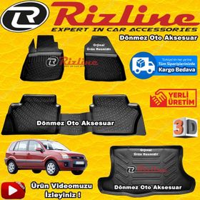 Rizline RZPAS251084 Ford Fusion 2002-2012 3D Havuzlu Paspas