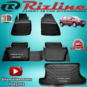 Rizline RZPAS251084 Ford Fusion 2002-2012 3D Havuzlu Paspas
