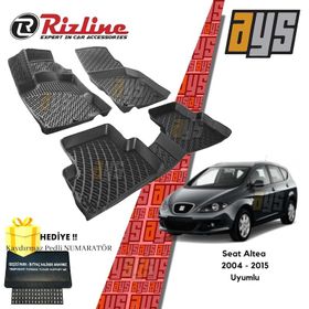 Rizline Seat Altea 2004-2015 3d Havuzlu Paspas