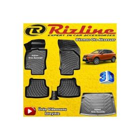 Rizline Seat Arona 2018 Sonrası 3D Havuzlu Paspas+Bagaj Havuzu
