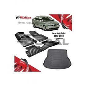 Rizline Seat Cordoba 2002-2008 Uyumlu Paspas ve Bagaj Havuzu Set