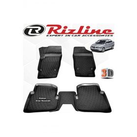 Rizline Seat Cordoba 2002 - 2009 Arası Siyah 4 Parça Set 3D Havuzlu Paspas