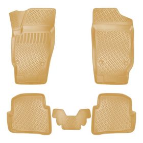 Rizline Seat İbiza 2002-2007 Bej 3D Havuzlu Paspas