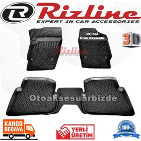Rizline Seat İbiza 2002 2007 Siyah 3D Havuzlu Paspas