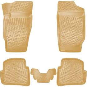 Rizline Seat Ibiza 2008-2017 Bej Uyumlu 3D Havuzlu Paspas