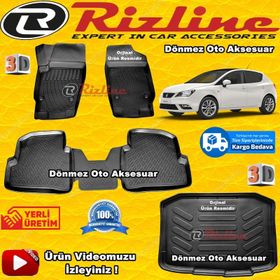 Rizline Seat İbiza 2009-2017 3D Havuzlu Paspas