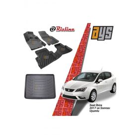 Rizline Seat Ibiza 2017 Sonrası 3D Bagaj Havuzu ve Havuzlu Paspas