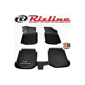 Rizline Seat Leon 1998 - 2005 Arası Siyah 4 Parça Set 3D Havuzlu Paspas