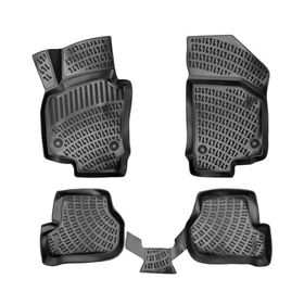 Rizline Seat Leon 2006-2012 Uyumlu 3D Siyah Havuzlu Paspas