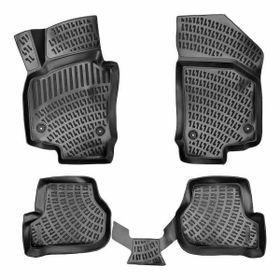 Rizline Seat Leon 2006-2012 Uyumlu 3D Siyah Havuzlu Paspas