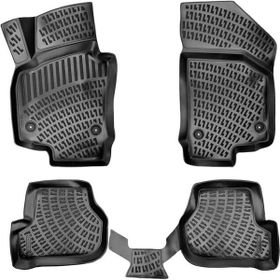 Rizline Seat Leon 2006-2012 Uyumlu 3D Siyah Havuzlu Paspas