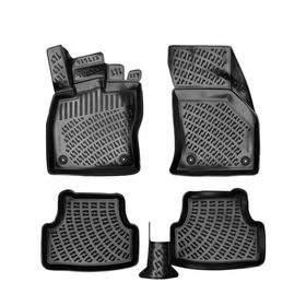 Rizline Seat Leon 2013-2020 Uyumlu 3D Siyah Havuzlu Paspas