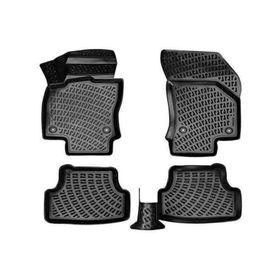 Rizline Seat Leon 2013-2020 Uyumlu 3D Siyah Havuzlu Paspas