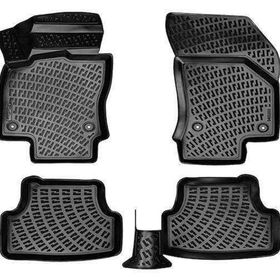 Rizline Seat Leon 2013-2020 Uyumlu 3D Siyah Havuzlu Paspas