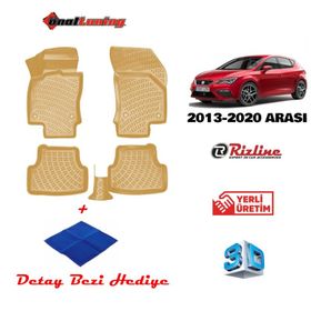 Rizline Seat Leon 2013 Bej 3d Havuzlu Paspas