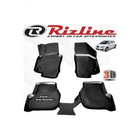 Rizline Seat Leon HB 2006-2012 Arası Siyah 4 Parça Set 3D Havuzlu Paspas
