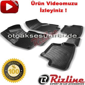 Rizline Seat Leon HB 2013-2020 3D Siyah Havuzlu Paspas