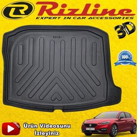 Rizline Seat Leon Siyah 2021 Sonrası 3D Bagaj Havuzu