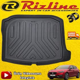 Rizline Seat Leon Siyah 2021 Sonrası 3D Bagaj Havuzu