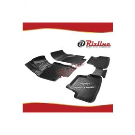 Rizline Seat Leon Siyah STW 2013-2020 Arası 4 Parça 3D Havuzlu Paspas