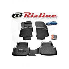 Rizline Seat Leon STW 2013 - 2020 Arası Siyah 4 Parça Set 3D Havuzlu Paspas
