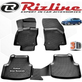 Rizline Seat Leon STW 3D 2013-2020 Siyah Havuzlu Paspas