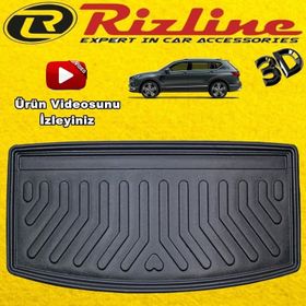 Rizline Seat Tarraco 7 Koltuk Siyah 2018 Sonrası 3D Bagaj Havuzu