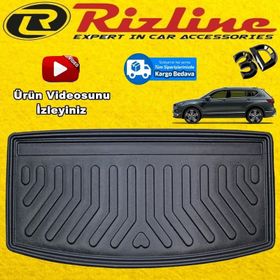 Rizline Seat Tarraco 7 Koltuk Siyah 2018 Sonrası 3D Bagaj Havuzu