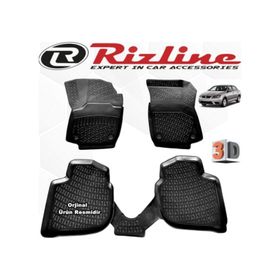 Rizline Seat Toledo 2012 - 2020 Arası Siyah 3D Havuzlu Paspas