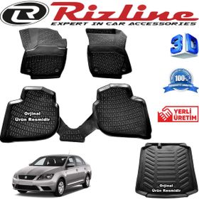 Rizline Seat Toledo 3D Paspas + 3D Bagaj Havuzu 2013-2020 Arası Siyah Set