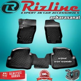 Rizline Skoda Fabia Hb 2000 2007 Siyah 3D Havuzlu Paspas