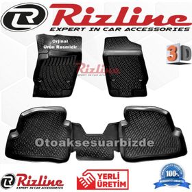 Rizline Skoda Fabia Hb 2000 2007 Siyah 3D Havuzlu Paspas