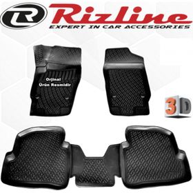 Rizline Skoda Fabia Hb 2000 2007 Siyah 3D Havuzlu Paspas