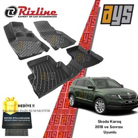 Rizline Skoda Karoq 2018 3D Havuzlu Paspas