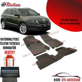 Rizline Skoda Karoq 2018 3D Havuzlu Paspas