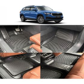 Rizline Skoda Kodiaq 2024 Siyah 3D Havuzlu Paspas