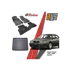 Rizline Skoda Octavia 1996-2004 3D Havuzlu Paspas + Bagaj Havuzu