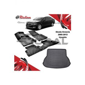 Rizline Skoda Octavia 2005-2013 Uyumlu Paspas ve Bagaj Havuzu Set