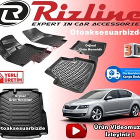 Rizline Skoda Octavia Havuzu 2013-2019 Siyah 3D Bagaj Havuzu