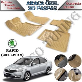 Rizline Skoda Rapid 3D Havuzlu Paspas