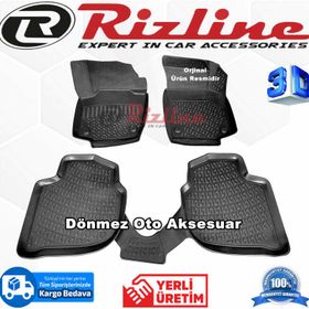 Rizline Skoda Rapid 3D Havuzlu Paspas