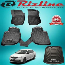 Rizline Skoda Rapid 3D Havuzlu Paspas
