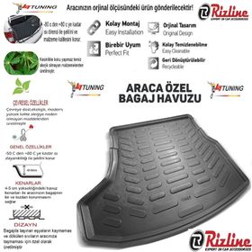 Rizline Skoda Rapid Sedan 2013 Sonrası 3D Bagaj Havuzu