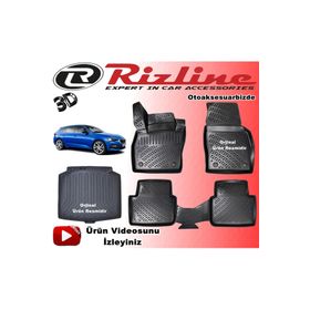 Rizline Skoda Scala 3D 2020 Sonrası Bagaj Havuzu ve Havuzlu Paspas