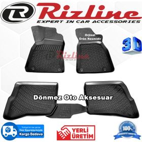 Rizline Skoda Super B 2003 - 2008 Arası Siyah 3D Havuzlu Paspas