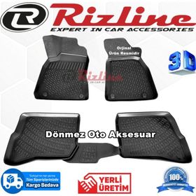 Rizline Skoda Super B 2003 - 2008 Arası Siyah 3D Havuzlu Paspas