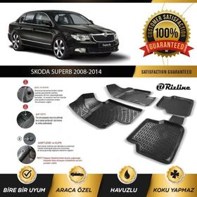 Rizline Skoda Super B 2008-2014 3d Havuzlu Paspas