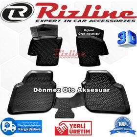 Rizline Skoda Super B 2008-2015 Arası Siyah 3D Havuzlu Paspas