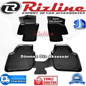 Rizline Skoda Super B 2008-2015 Arası Siyah 3D Havuzlu Paspas