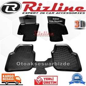 Rizline Skoda Super B 2008-2015 Arası Siyah 3D Havuzlu Paspas